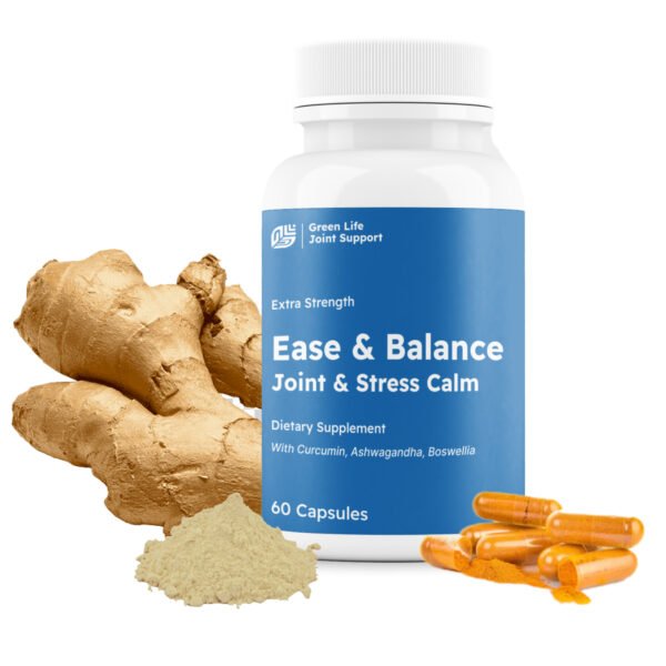 Green Life Org Premium Curcumin Phytosome C3 750mg Ashwagandha for Stress & Balance Sensoril & Boswellia Support for Mind & Body High Bioavailability - Image 6