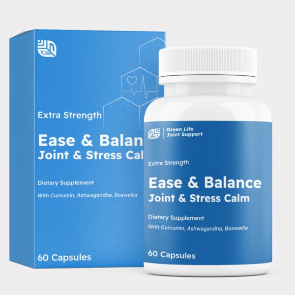 Green Life Org Premium Curcumin Phytosome C3 750mg Ashwagandha for Stress & Balance Sensoril & Boswellia Support for Mind & Body High Bioavailability - Image 5