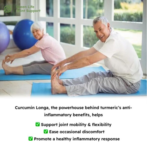Turmeric Curcumin 750mg, Natural Support for Joint – Non-GMO – 60 Capsules - Image 4
