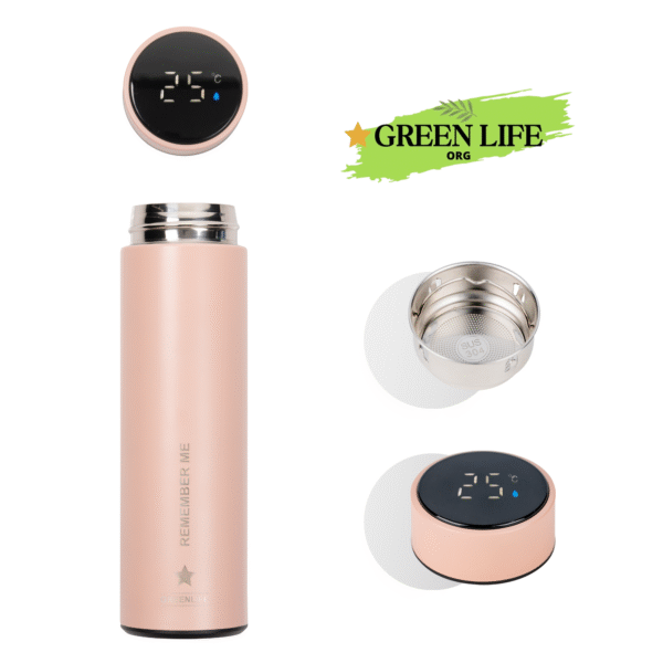 GreenLife Hydro Smart Sports Water Bottle with LED Temp Display, Vacuum Insulated Stainless Steel,Cold 36 Hrs, Hot 24 Hrs, BPA-Free, Leak Proof, for Travel & Outdoor - Image 4