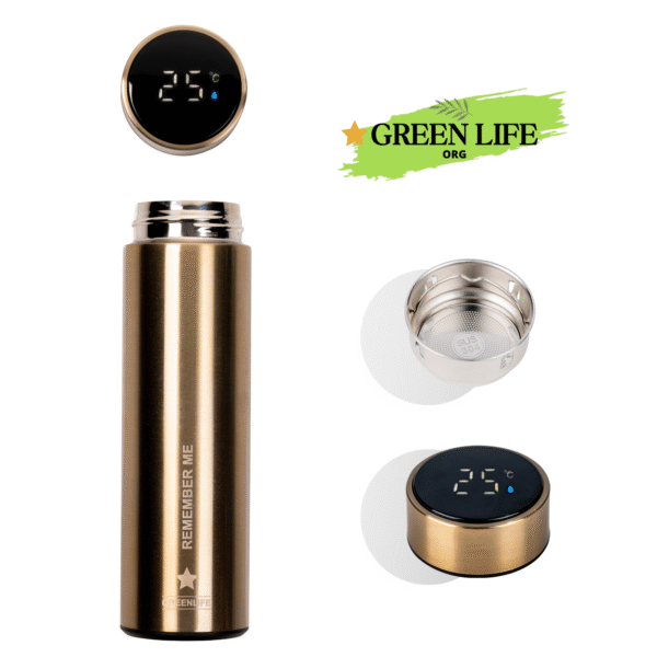 GreenLife Hydro Smart Sports Water Bottle with LED Temp Display, Vacuum Insulated Stainless Steel,Cold 36 Hrs, Hot 24 Hrs, BPA-Free, Leak Proof, for Travel & Outdoor - Image 6