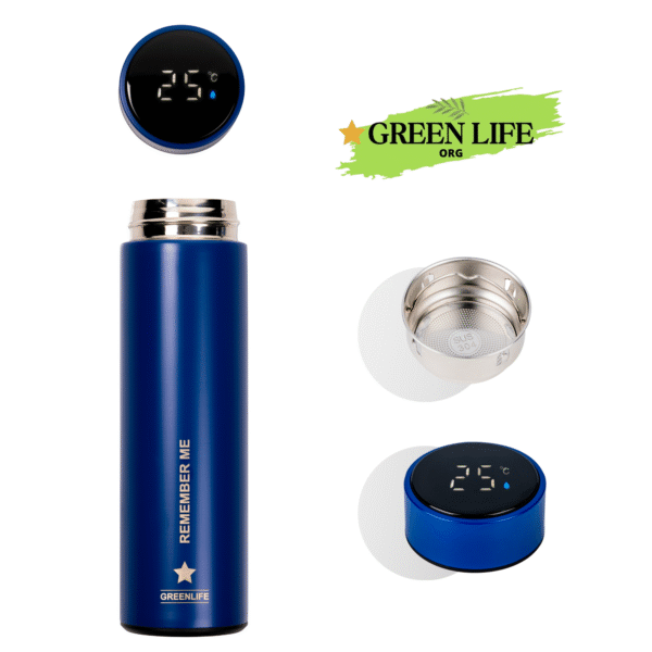 GreenLife Hydro Smart Sports Water Bottle with LED Temp Display, Vacuum Insulated Stainless Steel,Cold 36 Hrs, Hot 24 Hrs, BPA-Free, Leak Proof, for Travel & Outdoor - Image 7